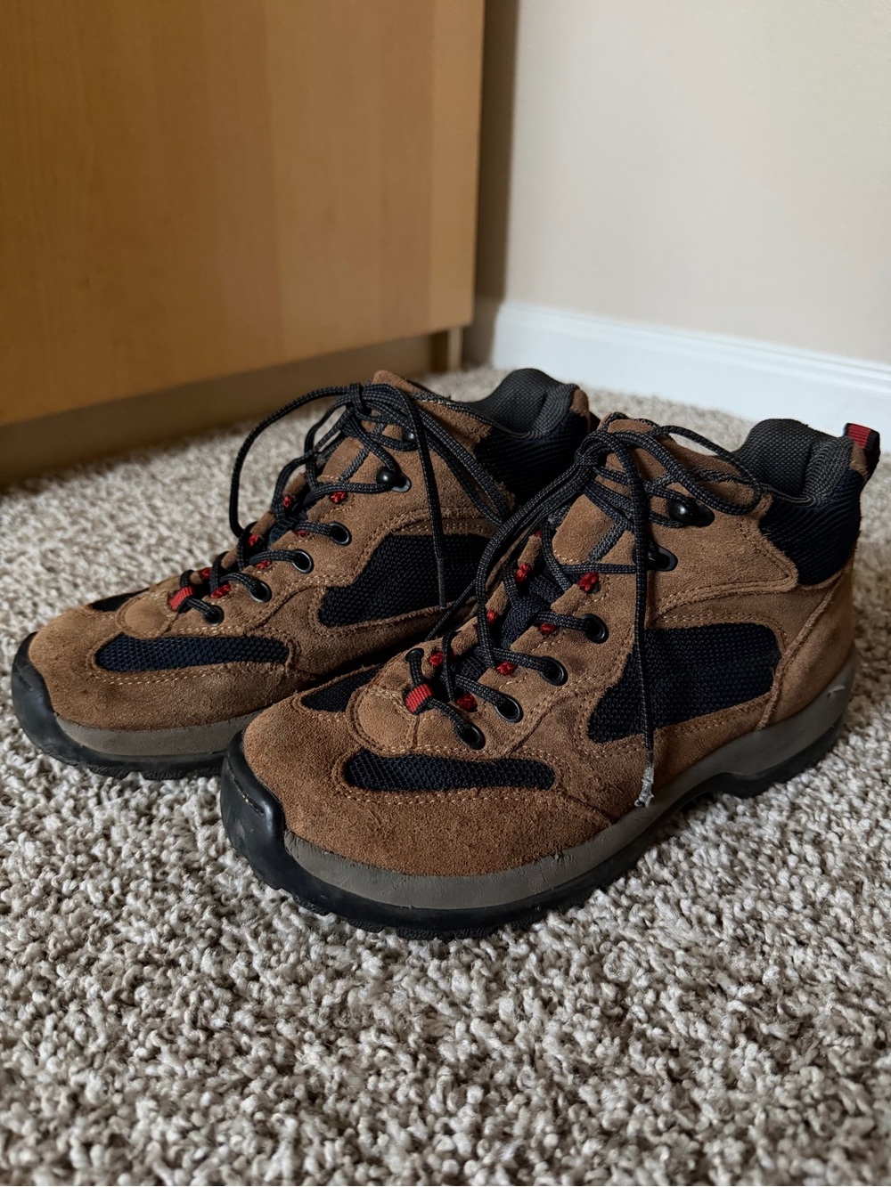 Lands' End Brown Suede Hiking Boots